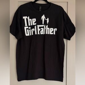 Gildan Black 'The Girl Father' T-Shirt XL